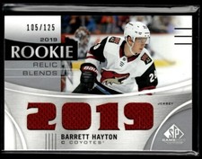 2019-20 SP Game Used 2019 Rookie Relic Blends Barrett Hayton 105/125 #RRB-BH