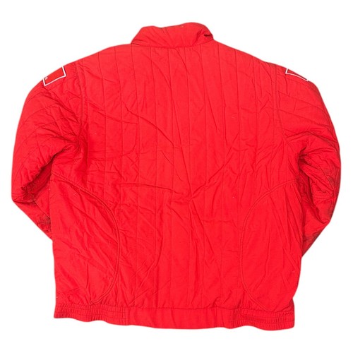 Giubbotto piumino vintage Fila Ferrari Scuderia anni 90 retrò rosso uomo grande - Foto 5 di 12
