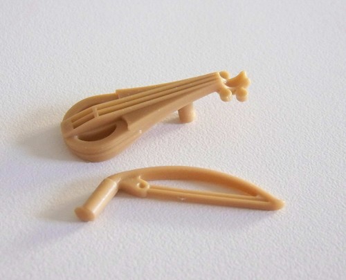 Playmobil L1119 Moyen Age Instrument Musique Luth Avec Archet Vintage Saptaswara In