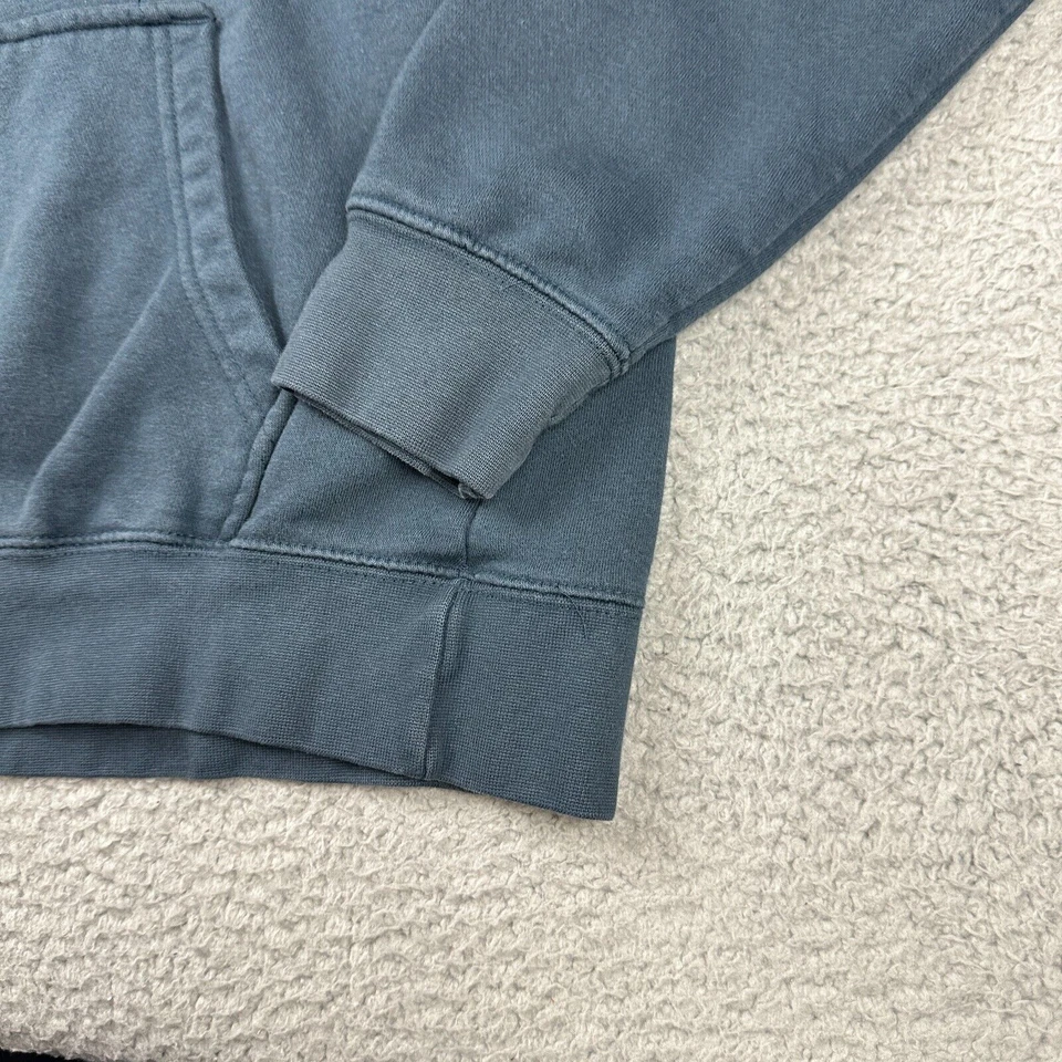 RVCA Adulto Pequeño S Frontal Logo Gráficos Pullover Informal Sudadera con Capucha Hombres Azul Foto 3 de 4