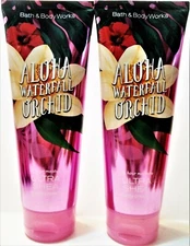 Bath Body Works ALOHA WATERFALL ORCHID Ultra Shea Body Cream NEW x 2