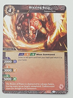 Battle Spirits Saga TCG Einzelkarte Blazing Boar NM