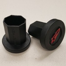 Rocket Mesh Lacrosse TapeSaver Butt End/ End Cap (2-Pack Black) *MUST HAVE ITEM*