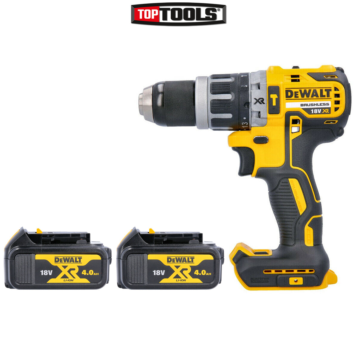 Dewalt DCD796 18v XR Brushless Compact Combi Drill + 1 x DCB182 4.0Ah Battery - Image 14