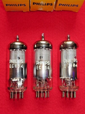 1x ECH84 PHILIPS NOS NEU Röhre geprüft Tube 6JX8 NEW Valve Valvula Valvola Tutto