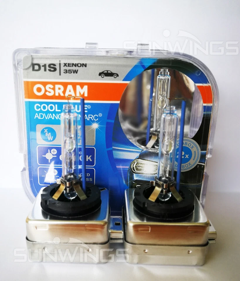 2PCS NEW PAIR OSRAM XENARC D1S 66144CBI Cool Blue 6000K HID XENON LIGHT BULB - Image 2 of 4