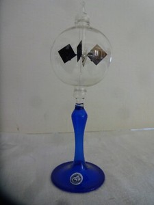 SOLAR RADIOMETER, CROOKES, LIGHTMILL - Clear Globe, Cobalt Blue stem - SMALL