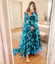 Designer Kurti Gown Dupatta Set Indian Bollywood Anarkali Kurta Dress