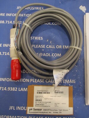 Rosemount 396P pH Insertion Sensor, pH/ORP, 0-14 pH 396P-01-10-55 ...