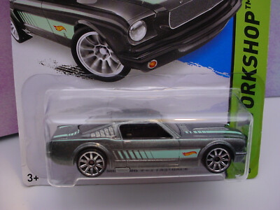 2015 Hot Wheels '65 MUSTANG 2+2 FASTBACK #242∞gray;green;10sp