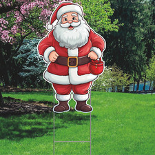YS3017 Holidays Christmas Santa Clause Outdoor Yard Decoration Cutout