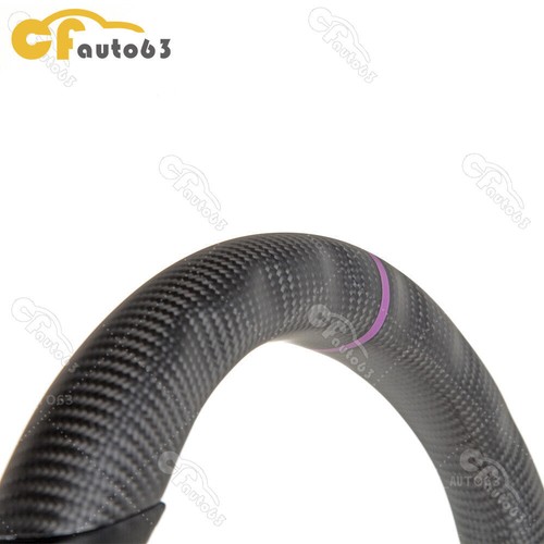 Volante LED de fibra de carbono mate para INFINITI G37 2009-2013 cuero liso - Imagen 9 de 11
