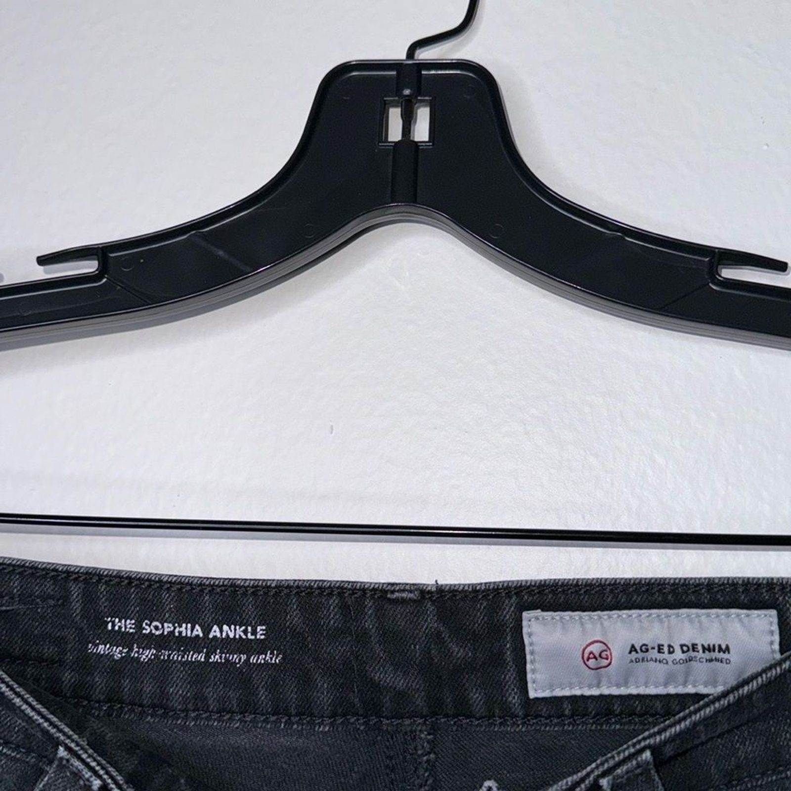 Adriano Goldschmied AG Sophia Ankle Vintage High-Waisted Skinny Black Jeans 28 thumbnail 7