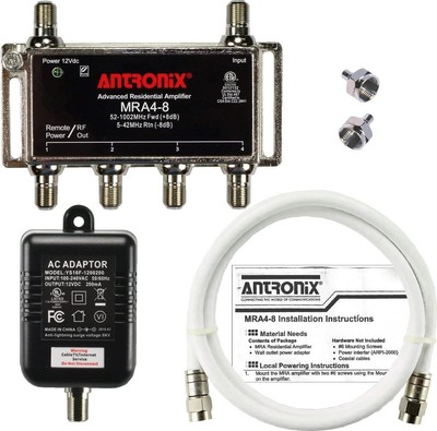 Ultra-Reliable 4-Port TV Signal Booster with Corrosion Protection & Easy Install