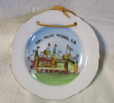 Vintage Corn Palace Mitchell, SD - Mini Collector's Souvenir Plate - 3'' - Japan