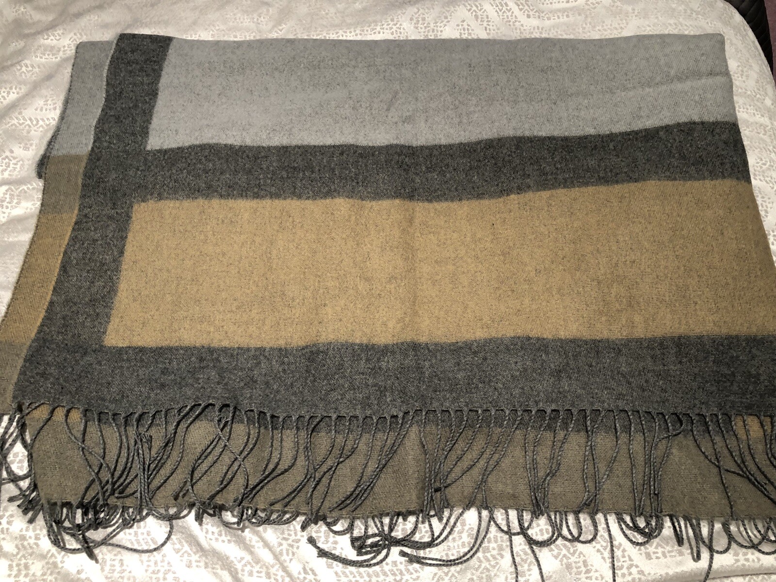 Marks u0026 Spencer Ladies Poncho Shawl. Mu0026S Grey and Beige | eBay