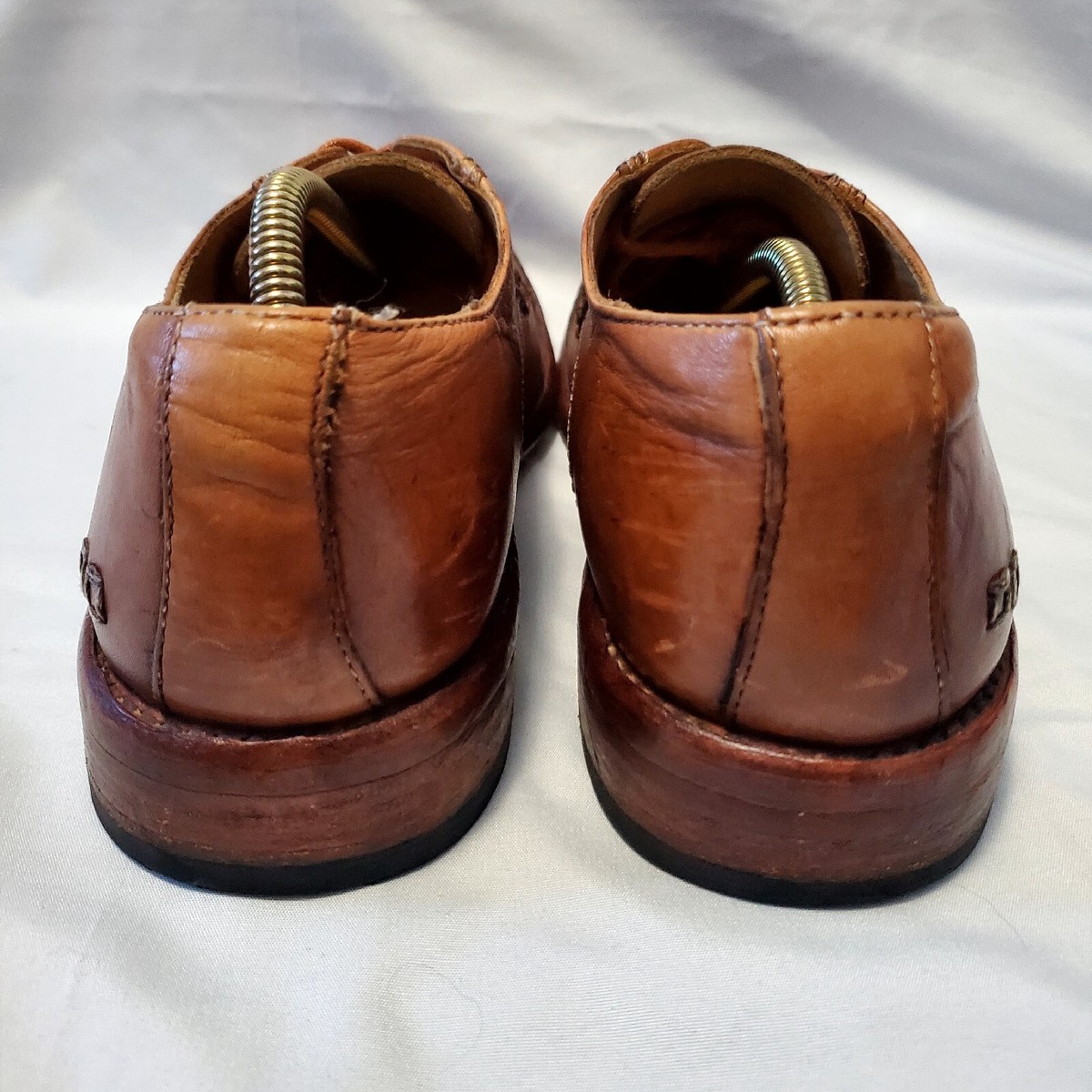 Bed Stu Distressed Brown Leather Cap Toe Oxfords Men display picture 2