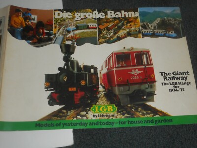 1974-75 LGB TRAINS & Accessories CATALOG Giant Railway G Scale
