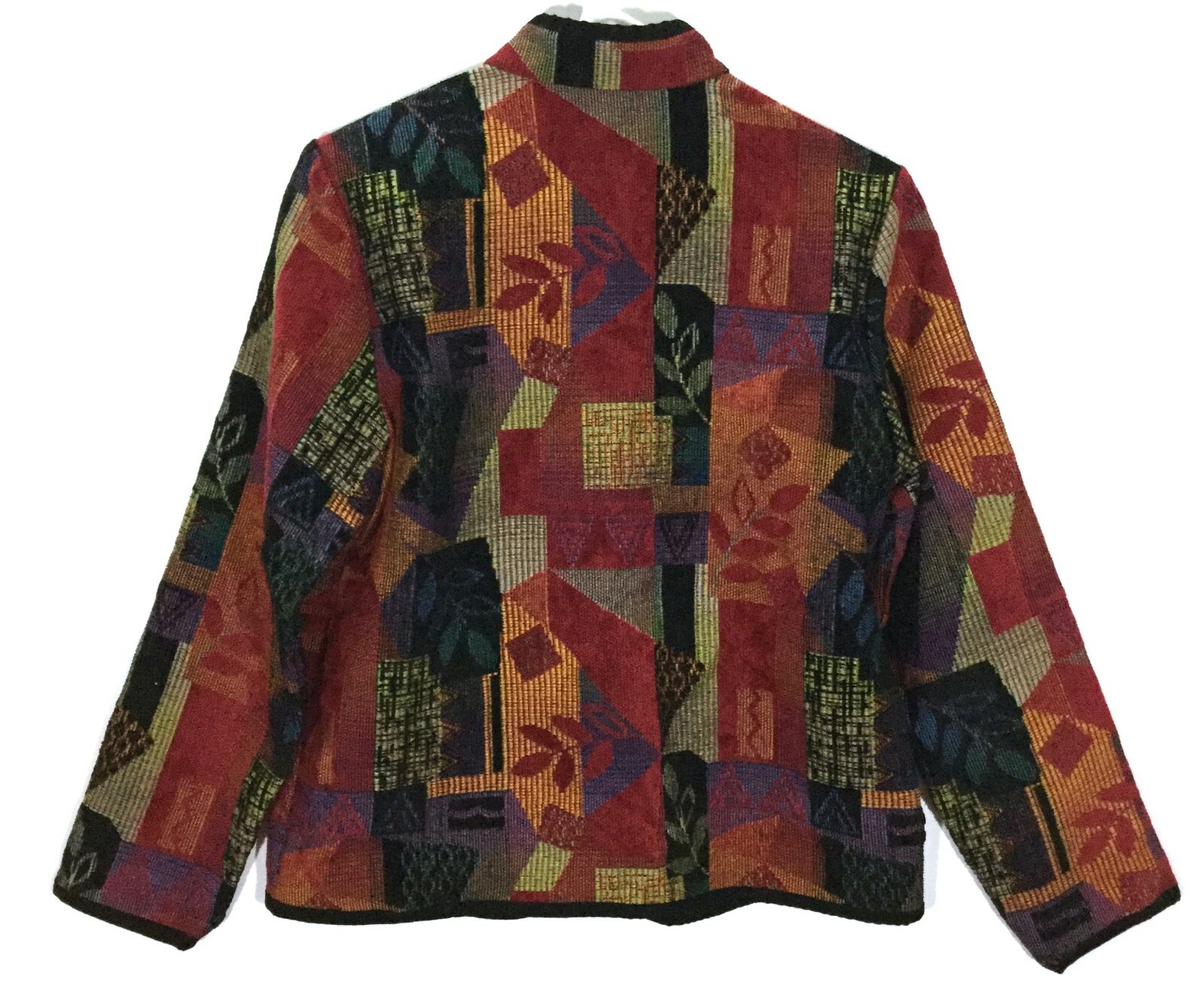 Coldwater Creek Jacket Multicolor Patchwork Mix P… - image 2
