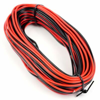 Gaugemaster GM09RB - 10m Rolle 14/0.15 Doppelt Rot/Schwarz Stromkabel 2. Park