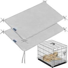 Waterproof Dog Crate Mat with Rope Training Pad/Pee Pad for Dogs 2 Pack 36"x23"
