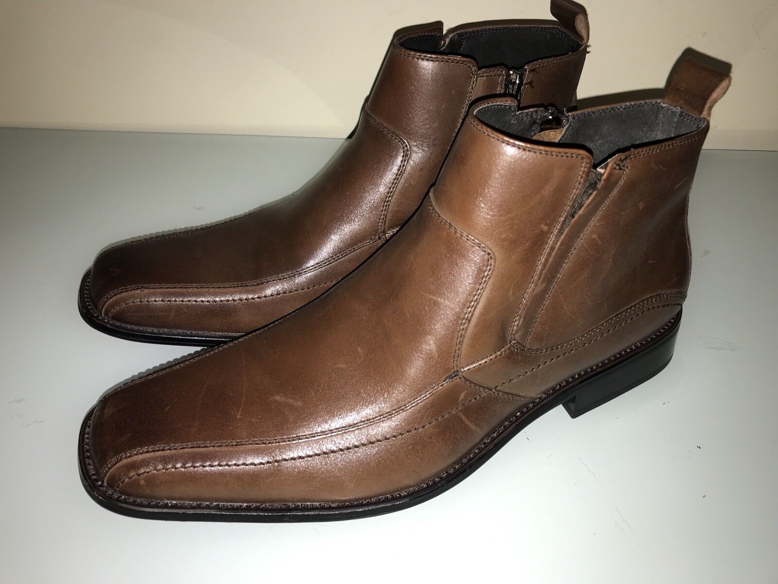 Stacy Adams Brown Leather Boots Ranking TOP18 Menapos;s San Jose Mall 11 M ExcellentConditi