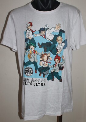 My Hero Academia Plus Ultra Character T-Shirt Men's Size Medium BNWT Anime