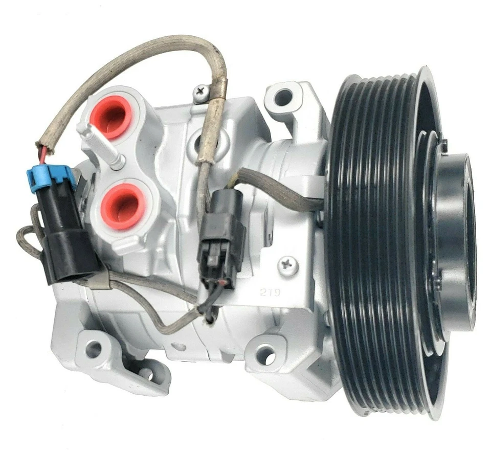 Compresor de aire acondicionado compatible con Freightliner Cascadia 2011-2017 OEM 10S15C 8 ranuras COF372-1 Foto 2 de 4