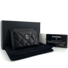 CHANEL Classic Silver Card Holder Wallet Card Slot 152599652