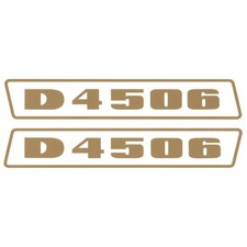 Deutz D4506 złoty do 1974 roku ciągnik ciągnik naklejka folia samoprzylepna mała wąska