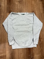 Vintage 90s Levis Strauss Blank Crewneck Sweatshirt Mens Small USA Made STAINS