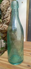 Antique John Trommer's Evergreen Brewery Blob Top Beer Bottle Brooklyn NY (3)