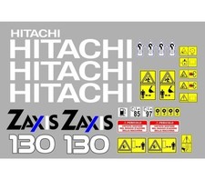 Hitachi ZX 130 decalcomanie adesive, kit Completo