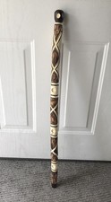 Hand carved unique design wooden walking stick for men women walking cane gf