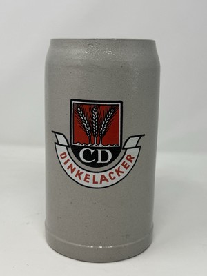 Vtg Dinkelacker Biere Aus Stuttgart 1L Gerz Stoneware Beer Stein Mug Germany EUC