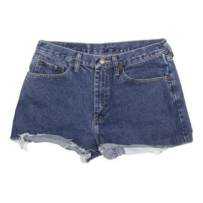 WRANGLER Shorts Jeans Bleus Décontractés Taille M 32 in Coupe Décolleté - Photo 1/4
