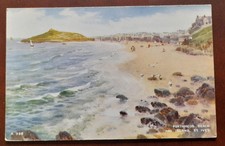 Valentines Art Colour Postcard Porthmeor St Ives Cornwall Brian Gerald Unposted