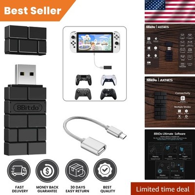Plug and Play 8BitDo Wireless Controller Adapter - Supports Switch, PC & PS4