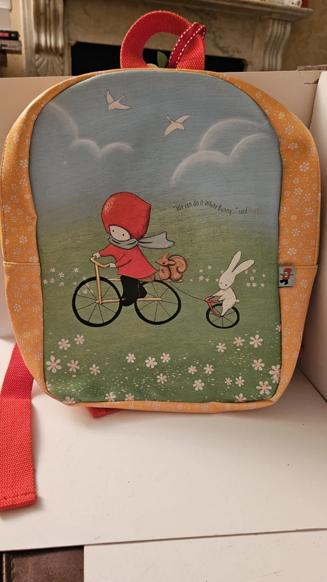 Sac à Dos Santoro London Gorjuss - Poppi Loves Cycling - Jaune Vif - Neuf Avec Étiquettes