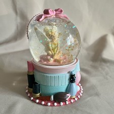 Original Disney Tinkerbell Snowglobe Makeup Vanity Theme Collectible 2000s Used