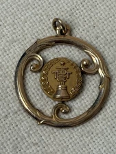 Vintage Pacific Telephone & Telegraph 10K Gold Filled Pendant Service Award