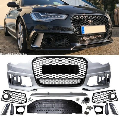 Umbau Sport Stoßstange vorne PDC+Grill passt für Audi A6 4G C7 bj 11-15 kein RS6