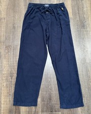 Polo Ralph Lauren Pajama Pants Navy Blue Cotton Lounge Drawstring Men s L Preppy