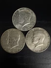 Lot Of 3 -1967 Kennedy Half Dollars 40% silver Circulated and ungraded