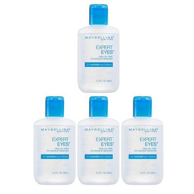 Maybelline Expert Eyes Oil Free Eye Makeup Remover, 2.3 fl oz, 4 Pack