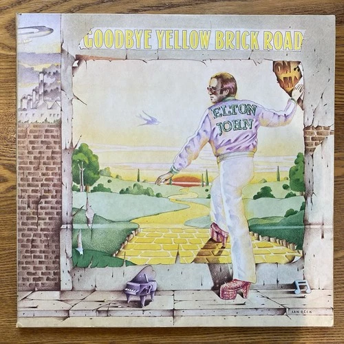 Elton John Goodbye Yellow Brick 1st Press EX Red Translucent Vinyl DJLPD1001