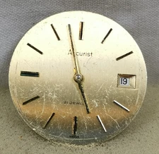 Accurist  21J  Cal. Peseux 7066   Swiss  Wristwatch Movement  Repair/Parts