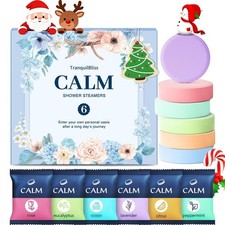 TranquilBliss Shower Steamers 6 Count, Shower Steamers with Natural Ingredien...