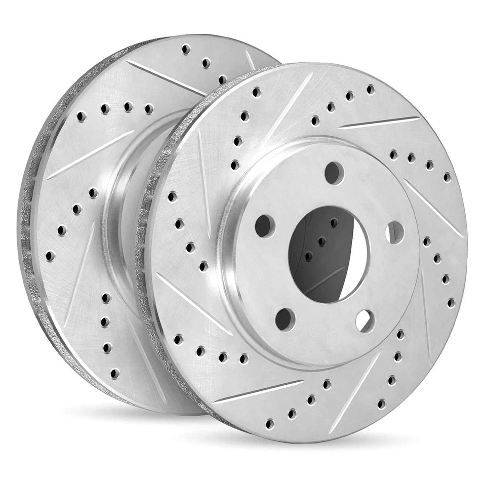 For Acura NSX 91-96 R1 Concepts Drilled & Slotted Rear Brake Rotor Set - Изображение 2 из 2