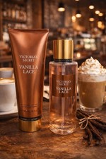 Victoria's Secret Vanilla Lace Fragrance Mist Body Spray Body Lotion Set VS